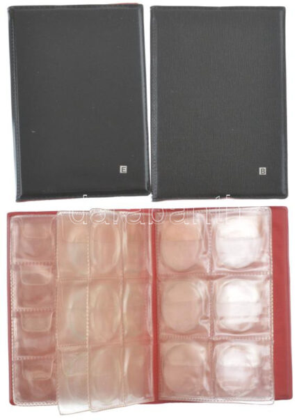 3db kisalakú használt érmeberakó különböző méretű érmék számára