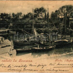 1898 (Vorläufer) Lovran, Lovrana; Porto / Hafen / kikötő / port (b)