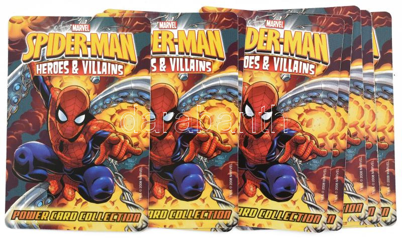 Spider-Man Heroes & Villains, 64 db Marvel gyűjtői kártya, közte hologramosak is - Image 2