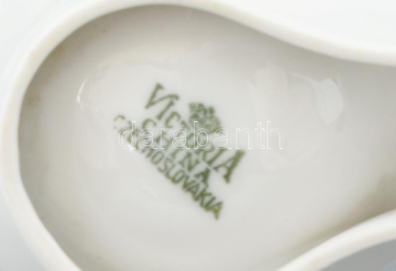 Victoria csehszlovák só és borstartó, jelzett, kopott, m: 7 cm - Image 2