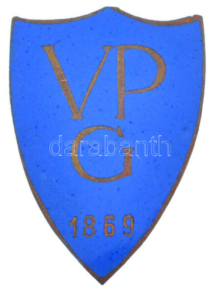 DN 'Veres Pálné Gimnázium 1869' zománcozott iskolajelvény (37x26mm) T:1-