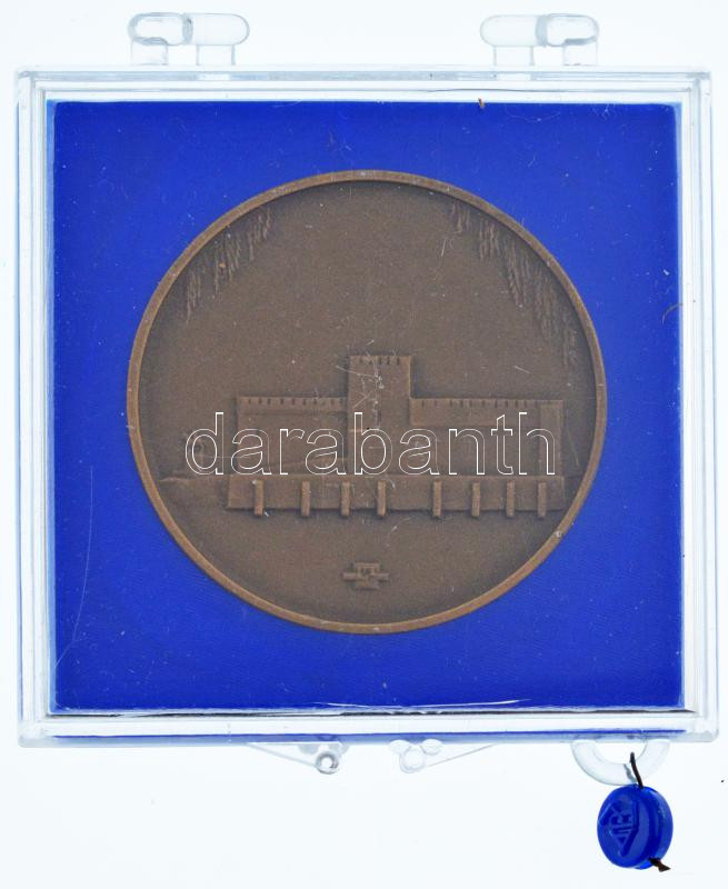 Lapis András (1942-) DN 'Gyulai Várszínház' kétoldalas bronz emlékérem kissé sérült, plombált ÁPV tokban (42,5mm) T:1