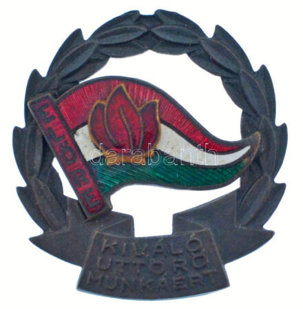 ~1970. 'Kiváló Úttörő Munkáért' zománcozott fém jelvény T:1-,2