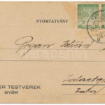 1925 Győr, Fischer Testvérek üzletének reklámja (EK) - Image 2