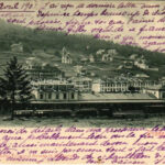 1901 Predeál, Predeal; vasútállomás, vonat / railway station, train (kis szakadás / small tear)