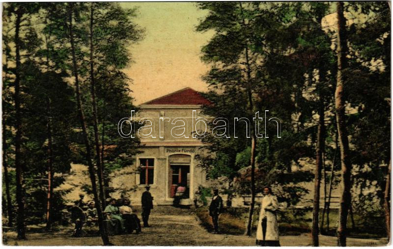 1914 Buziás-fürdő, Baile Buzias; Phőnix fürdő. Francz József kiadása / spa, bath