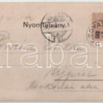 1900 Orsova. Hutterer G. 3-részes kinyitható panorámalap / 3-tiled folding panoramacard (fa) - Image 2