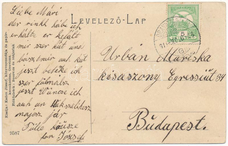 1911 Anina, Stájerlakanina, Steierdorf; Vasöntöde, iparvasút, vasgyár. Kaden József kiadása 9587. / iron works, factory, industrial railway, foundry (EK) - Image 2
