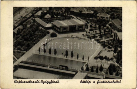 Hajdúszoboszló-gyógyfürdő, látkép a fürdővel (Rb)