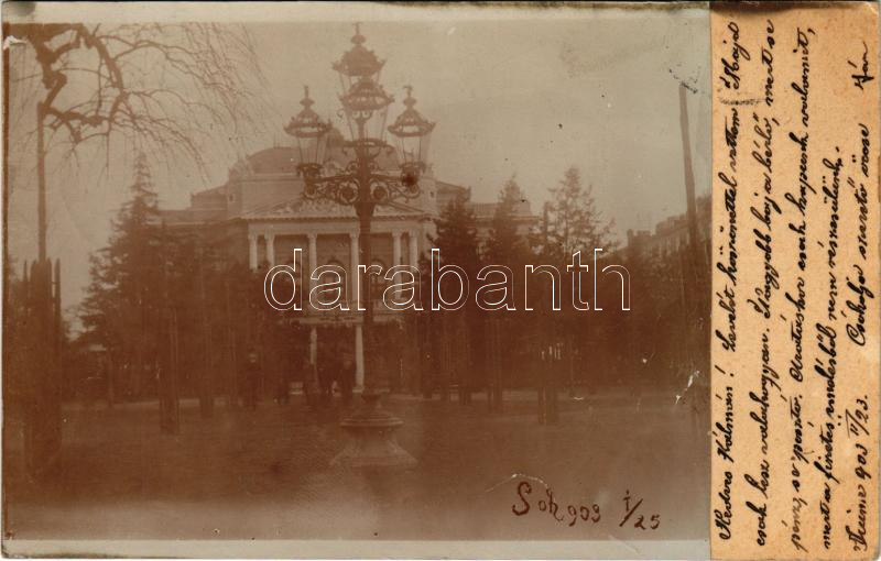 1903 Fiume, Rijeka; színház / theatre. Soh photo