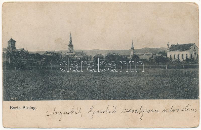 Bazin, Bösing, Bözing, Pezinok; templomok, zsidó templom, zsinagóga / churches, synagogue (Rb)