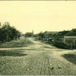 1912 Zsupanya, Zupanja; utca, üzlet. W.L. Bp. 6592. / street, shop (Rb)