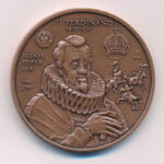 Fritz Mihály (1947-) 2007. 'Székesfehérvár MÉE, II. Ferdinánd / III. Ferdinánd és IV. Ferdinánd' kétoldalas bronz emlékérem (42,5mm) T:1-
