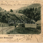 1902 Sósmező, Poiana Sarata; Rákóczi vár az Ojtozi szorosban. Bogdan F. fényképész / castle in the Oituz valley (fl)
