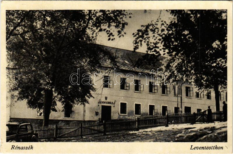 1944 Rónaszék, Costiui (Máramaros); Levente otthon / home of Levente, Hungarian Paramilitary Youth Organization (vágott / cut)