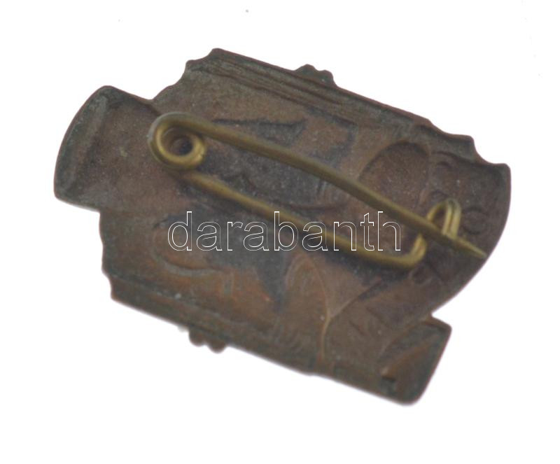 1939. 'OPN (Országos Protestáns Napok)' vallási témájú bronz jelvény, az Országos Protestáns Napok 1939. október 28-31. között megrendezett esemény jelvénye (23x16mm) T:1- - Image 2