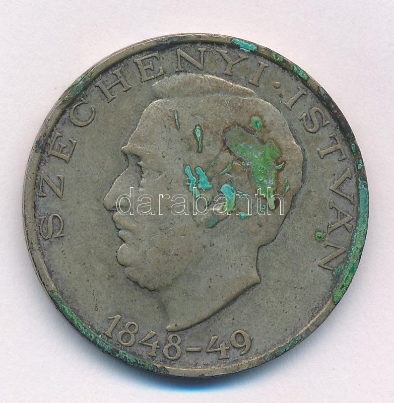 1948. 10Ft Ag 'Széchenyi' T:2- patina Adamo EM2