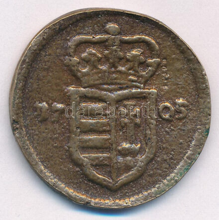 1705. XX Poltura 'II. Rákóczi Ferenc' öntvény fém replika T:2