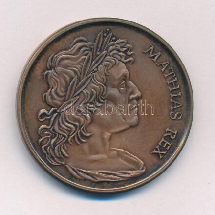 Fritz Mihály (1947-) 1990. 'Mathias Rex / MÉE Szeged - Mátyás király halálának 500. évfordulója' kétoldalas Br emlékérem (42,5mm) T:1- Adamo SF13