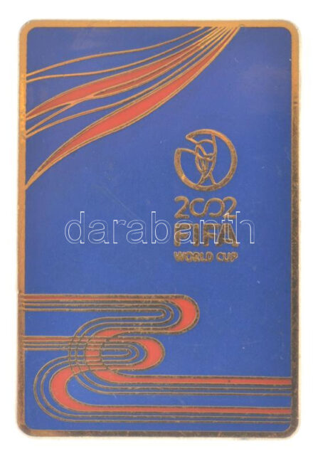 2002. 'FIFA Világbajnokság' zománcozott fém jelvény (24x36mm). A Japánban és Dél-Koreában zajló VB-t Brazília nyerte, a döntőben 2-0-ra Németországot legyőzve. T:2 2002. 'FIFA World Cup' enamelled metal badge (24x36mm). The World