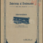 1903 Scheinig & Hofmann Schienenschuh, osztrák vasúti síneket gyártó vállalat ismertető kiadványa, német nyelvű, 10 p.