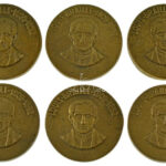 ~1990. 'Louis Braille 1809-1852' kétoldalas bronz emlékérem (6x) (35mm) T:1- ~1990. 'Louis Braille 1809-1852' two-sided bronze commemorative medallion (6x) (35mm) C:AU - Image 2