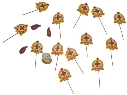 ~1960-1990. 17 darabos véradásért kapott kitűző tétel T:1-,2