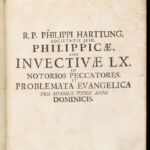 Philippo Harttung: Philippicae sive Invectivae LX in notorios peccatores pro singulis totius anni dominicis ... / authore R.P. Philippo Harttung sacerdote Societatis Jesu Augustae & Dilingae 1695.Joannis Caspari Bencard 419 + 16 p. + - Image 2