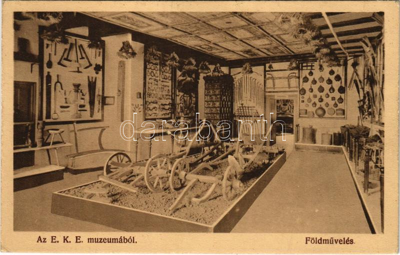 Kolozsvár, Cluj; EKE (Erdélyi Kárpát-Egyesület) Múzeum, földművelés terem, belső / museum interior, cultivation of land