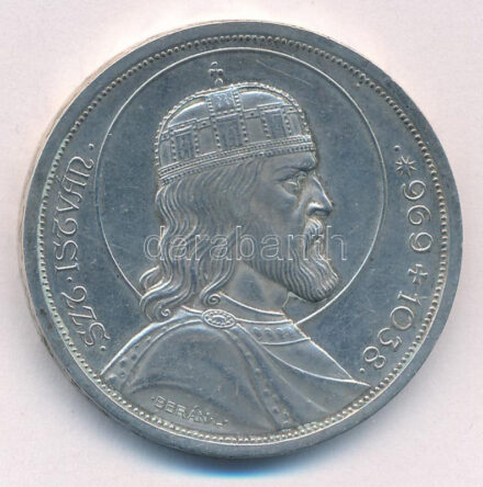 1938. 5P Ag 'Szent István' T:1- kis ph. Adamo P8.1