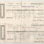Budapest 1925-1926. 9 darab 'Földhitelbank Részvénytársaság' kitöltött váltó T:II,II- szakadások