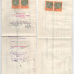 Budapest 1925-1926. 9 darab 'Földhitelbank Részvénytársaság' kitöltött váltó T:II,II- szakadások - Image 2