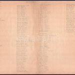 1941-1944 M. kir. VII. utász munkásszázad névsora, két részben, össz. 6 gépelt oldal + 9 db tábori posta levelezőlap (5 megírt, 4 kitöltetlen) - Image 2