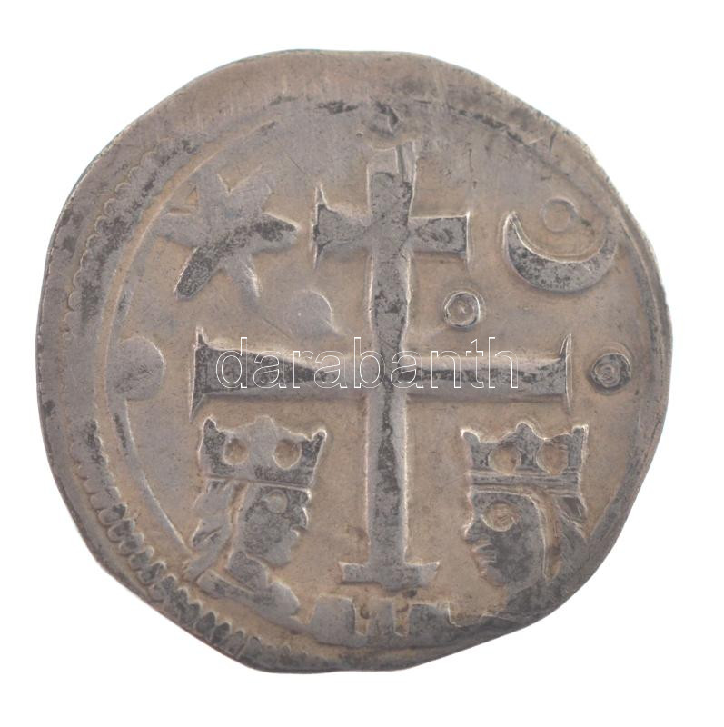 ~1300. Szlavón Denár Ag bizonytalan veret (0,97g) T:2 patina Hungary ~1300. Slavonian Denar Ag uncertain mint (0,97g) C:XF patina Unger I.: Sz. 27.