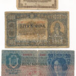 1913. 20K felülbélyegzés nélkül + 1920. 20f + 1923. 1000K T:III-