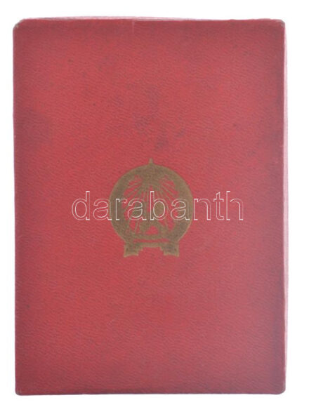 ~1950. Dombornyomott Rákosi-címeres kitüntetéstartó tok T.1-,2