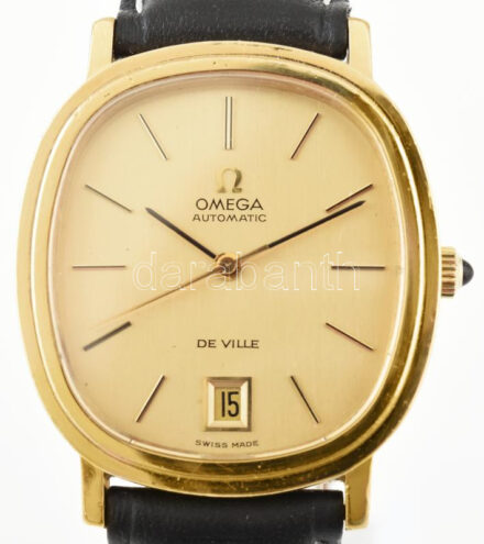 Omega Automata De Ville karóra, működik, hibátlan állapot, eredeti szíjjal, d: 32 mm