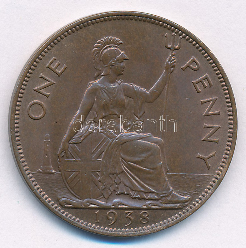 Nagy-Britannia 1938. 1 Penny bronze 'VI. György' T:1- Great Britain 1938. 1 Penny bronze 'George VI' C:AU Krause KM#845 - Image 2