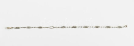 Ezüst (Ag) óralánc, jelzett, h: 37 cm, nettó: 8,5g