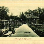 1911 Buziásfürdő, Baile Buzias; gyógykert. W.L. Bp. 2044. / spa garden (EK)