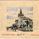 1910 Dicsőszentmárton, Tarnaveni, Diciosanmartin; Rákóczy utca. László Géza kiadása / street (EK)