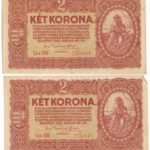 1920. 2K (2x) sorszámkövetők '2aa 006 273.044 - 045' T:III sarokhajlás Adamo K7