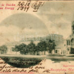 1899 (Vorläufer) Eszék, Essegg, Osijek; Hauptplatz, Unterstadt, Maria Schneecapelle / main square, chapel / Alsóvárosi fő tér, kápolna (fa)
