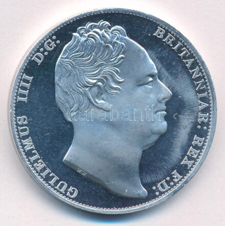 Nagy-Britannia DN 'IV Vilmos / Sárkányölő Szent György' kétoldalas Al emlékérem (39mm) T:1,1- United Kingdom ND 'William IV / St. George' two-sided Al medallion (39mm) C:UNC,AU