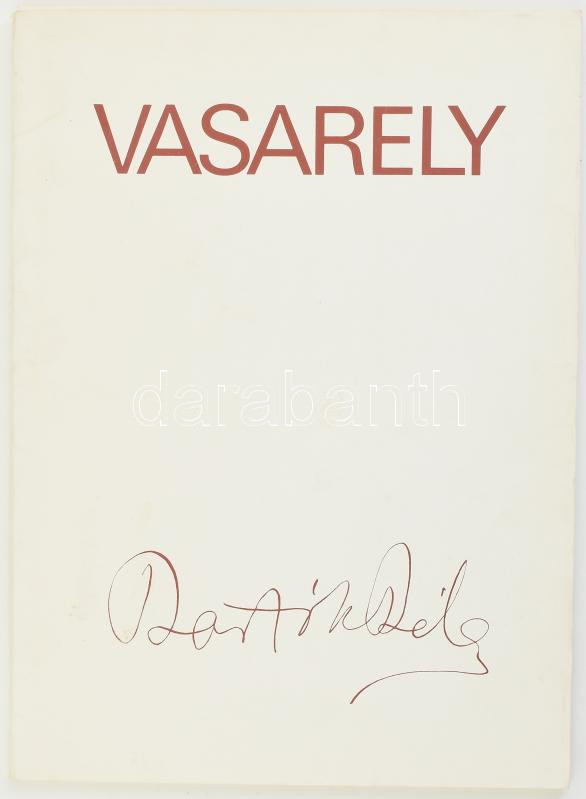 Victor Vasarely 10 kompozíciója versekkel, Bartók Béla emlékére. Bp., é.n., Helikon. Ofszet, papír. Kiadói mappában, lapméret: 33,5x24.