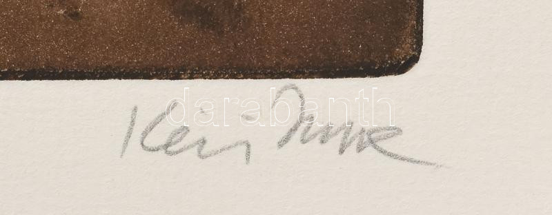 Kéri Imre (1945-): Jegyzetek a XX. századból. Akvatinta, papír, jelzett, számozott: 19/30, 35x25cm. - Image 4