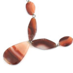 Karneol nyaklánc, h: 69,5 cm - Image 2