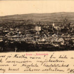 1900 Szászváros, Broos, Orastie; látkép. H. Graef kiadása / general view (vágott / cut)