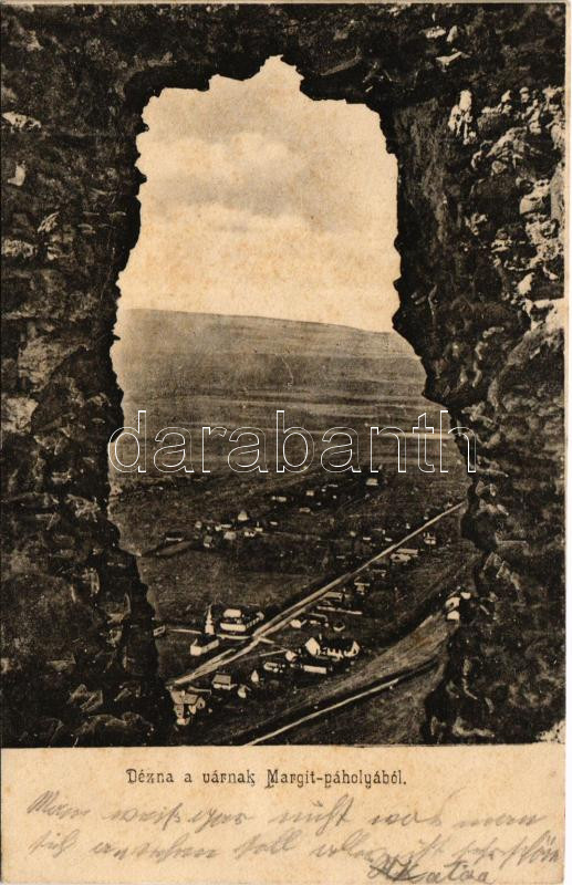 1905 Dézna, Dezna; látkép a vár Margit-páholyából / view from the castle