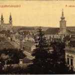 1909 Erzsébetváros, Dumbraveni, Elisabethstadt; látkép. 1828. (W.L. ?) / general view (EM)